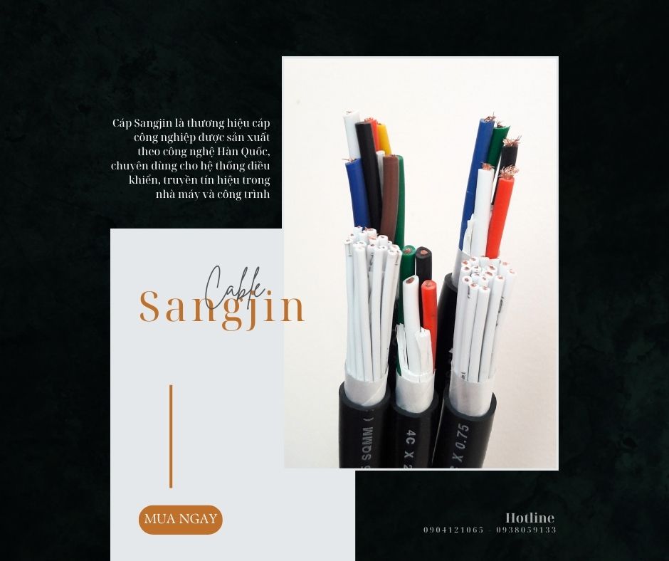 Cáp điều khiển Sangjin chính hãng – giá tốt cho công trình, nhà máy